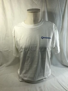 NUEVA Camiseta De Colección Años 90 Streetwear Para Hombres Grande Golpeada Deletrear Qualcomm QChat - Imagen 1 de 11