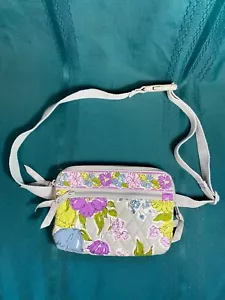 Vera Bradley "Acuarela" Riñonera Ajustable/Cintura Pack, Bolso Cinturón Gris, Púrpura - Imagen 1 de 17