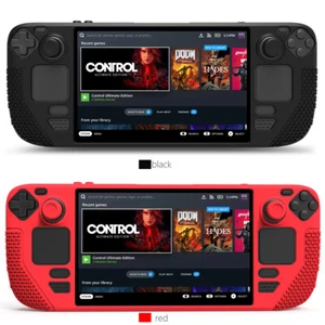 Silicone Console Cover for Steam Deck Game Case ShockProof with Screen Protector - Picture 1 of 21