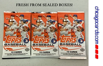 3x 2013 Topps Update HOBBY Pack Look4 Christian Yelich Machado Arenado Rookie RC - Image 1 of 4