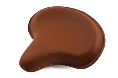 Harley Davidson Knucklehead Panhead Corbin Gentry cuero marrón asiento individual de lujo Foto 1 de 2