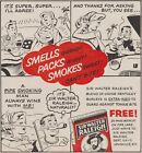 1958 Sir Walter Raleigh Pipe Tobacco - Car Trouble - Cartoon Art Comic Print Ad