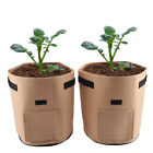 (Brown)Breathable Potato Tomato Planting Bag Outdoor Garden Vegetable Plant ST