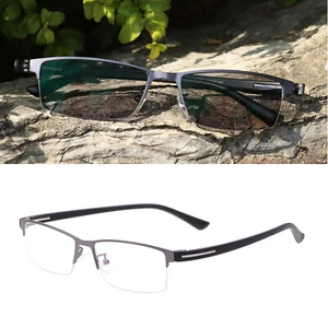 Men's Oversize Transition Photochromic Grey Reading Glasses Reader +0.00~+4.00 - Picture 1 of 24