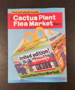 McDonalds Adult Happy Meal Cactus Plant Flea Market CPFM Collectable Toy Flyer - Picture 1 of 3