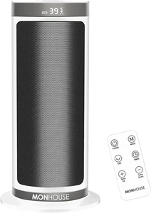 120° Riscaldatore Elettrico in Ceramica Oscillante a 120° Con Termostato, Timer - Foto 1 di 12