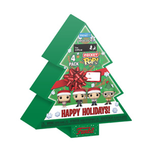 The Office Christmas Tree Holiday Box Funko Pocket POP! 4-Pack