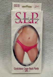 Sexy kleines Höschen Schritt offen Käfig Rücken Liebhaber Tanga rosa XS/Klein Intim Spitze - Bild 1 von 2