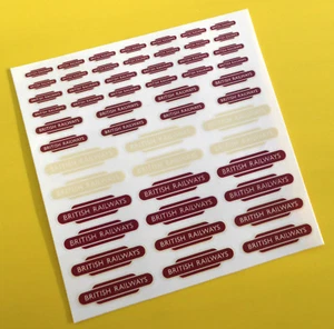 BRITISH RAILWAYS CODE 3 High Detail stickers decals Model Railway HO OO Gauge - Picture 1 of 2
