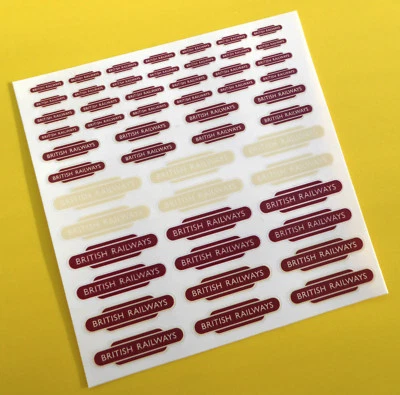 BRITISH RAILWAYS CODE 3 High Detail stickers decals Model Railway HO OO Gauge - Image 1 of 2