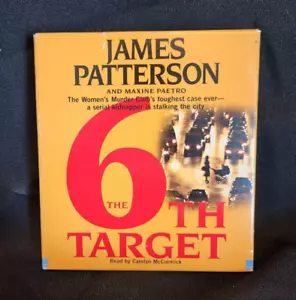Shelf181 Audiobook,THE 6TH TARGET by JAMES PATTERSON & MAXINE PAETRO - Foto 1 di 3