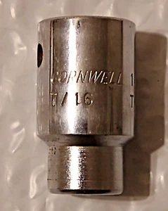 CORNWELL TOOLS USA T-3214, 1/2" DRIVE, 7/16" SOCKET, SHALLOW, 6 POINT *UNUSED* - Picture 1 of 10