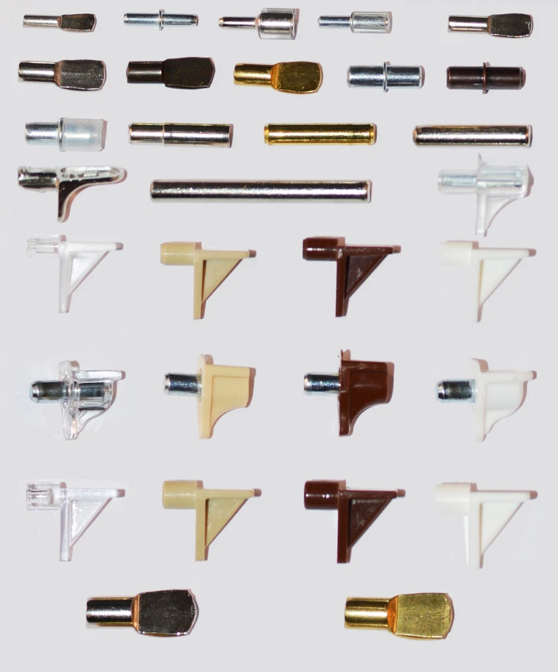 Shelf Studs Pegs Supports 3mm 4mm 5mm 6mm & 7mm Kitchen Cabinets Bookcases + - Image 1 of 1