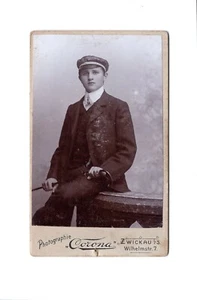 CDV Foto Studentika Burschenschaft - Zwickau 1900er - Picture 1 of 2