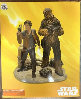Estátua Solo: A Star Wars Story Han Solo & Chewbacca 506/1400 Disney Store Excl - Imagem 1 de 4