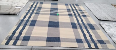 Alfombra de hilo faltante BEIGE/AZUL 9' X 12', precio reducido 1172728687 CY6201-233-9 Foto 1 de 4