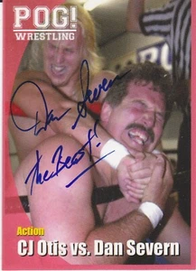 DAN "THE BEAST" SEVERN - Authentic Hard-Signed 2011 POG Wrestling Card - UFC MMA - Picture 1 of 2