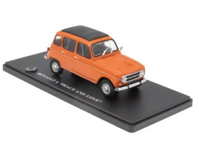Renault 4 R4 peace and love rot Modellauto G110T071 Hachette-IXO 1:43 - Bild 1 von 3