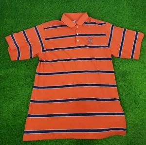 Vintage 80s Florida Gators Striped Polo Shirt Gr. L College Made In USA Orange - Bild 1 von 10