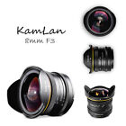 KamLan 8MM F3.0 APS-C Manual Wide Angle Fisheye Lens for DSLR Camera Canon