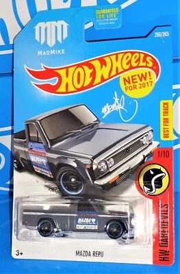 Nuevo para camioneta Hot Wheels 2017 HW Daredevils #286 Mazda REPU gris oscuro Foto 1 de 2