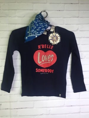 Пуловер для мальчиков Scotch & Soda R'Belle размер 6 синий с длинным рукавом с банданой - Изображение 1 из 4