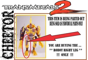 Transformers Beast Wars Transmetals 2 _ Cheetor _ Robot Right Leg - Picture 1 of 1