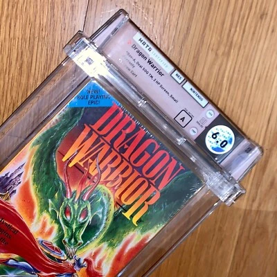 New 1989 Dragon Warrior WATA 6.0 Factory Sealed H-Seam NES Graded Nintendo Game - Image 1 of 4