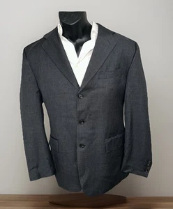 Chaps 42R Charcoal Three Button Single Vent Blazer See Measurments - Picture 1 of 6
