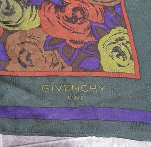 GIVENCHY Large Scarf with Floral Pattern - Picture 1 of 9
