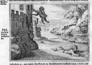 1700 Louis Schauenburg Springer Thuringia Antique Copperplate Engraving Merian - Picture 1 of 1