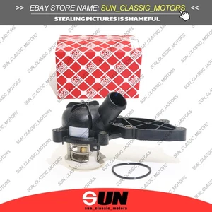 OEM Thermostat Housing Assy 06E121111G For Audi A4 B7 A6 C6 A8 D3 Q5 3.2L 2.4L - Picture 1 of 6