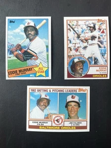 Eddie Murray 3 Karten Lot, 1983 Topps Base, All Star, Team Leaders - Bild 1 von 19