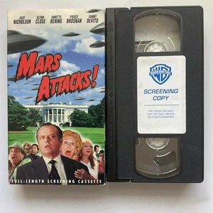Mars Attacks! VHS Promo Screener Alternate Art Dealer Only Demo Screening Copy - Picture 1 of 2