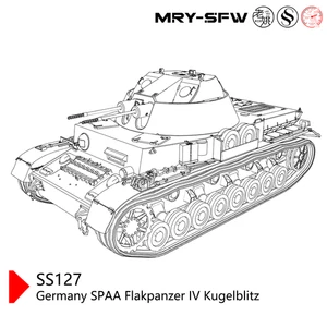 SSMODEL SS24127 1/24 Militärmodell Germany SPAA Flakpanzer IV Kugelblitz - Bild 1 von 3