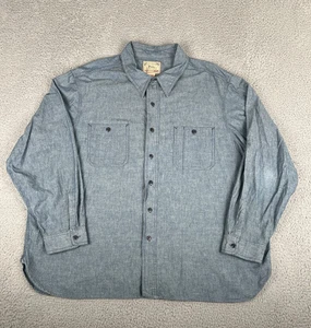 Polo Ralph Lauren Chambray Denim Loop Kragen Button Down Hemd Herren Größe 2XB - Bild 1 von 17