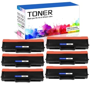 6 Pack W1105A 105A Toner Cartridge for HP LaserJet MFP 135a 135w 137fnw 107w - Picture 1 of 23