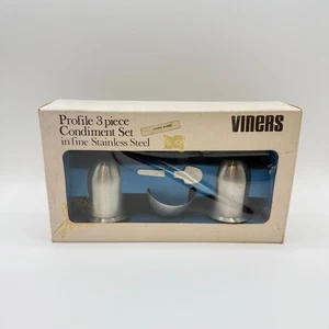 Viners Profile 3-teiliges Edelstahl Salz & Pfeffer Gewürz Set Hongkong - Bild 1 von 12