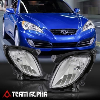 Se adapta a Hyundai Genesis 2010-2012 [claro] lámpara antiniebla de parachoques con interruptor + arnés de cables Foto 1 de 4