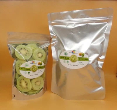 Rebanadas de kiwi verde liofilizadas 3,4 oz 100 % naturales sin conservantes sin azúcar añadido Foto 1 de 3