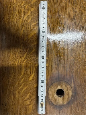 Ancien DOUBLE METRE Pliable en MÉTAL - Photo 1/2