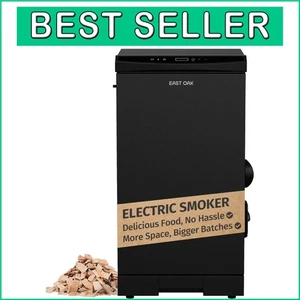 Digital Electric Smoker with Removable Racks & Side Wood Chip Loader - 30-Inch - Picture 1 of 10