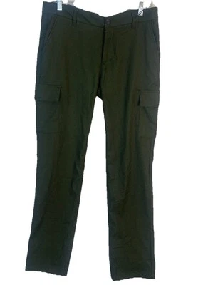 Pantalones cargo Ben Sherman para hombre 32x32 verde oliva elástico suave NUEVOp Foto 1 de 4