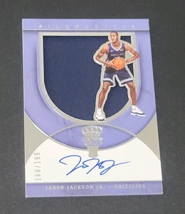 2018-19 Crown Royale JAREN JACKSON JR. RC SILHOUETTES  CARD AUTO JERSEY /199 - Picture 1 of 3