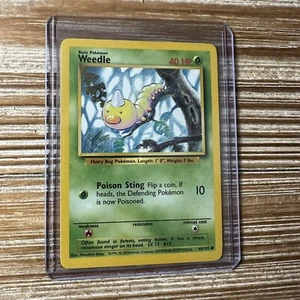 Pokémon Card Weedle 69/102 Base Set Common Unlimited LP-NM - Picture 1 of 2