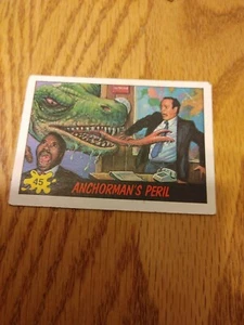 Tarjeta no deportiva 1988 Dinosaurs Attack #45 Anchorman's Peril y más - Imagen 1 de 12