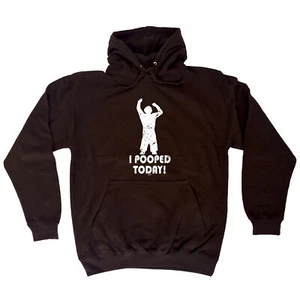 Pooped Today - Neuheit Herren Damen Kleidung lustiges Geschenk Hoodies Hoodie - Bild 1 von 10