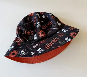 NHL Anaheim Ducks X Star Wars Bucket Cap Anaheim Mighty Ducks Hat Reversible - Picture 1 of 4