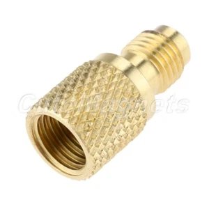 Brass Adapter Connects R12 Hose to R134A refrigerant tank Charging Hose Adapter - Picture 1 of 12