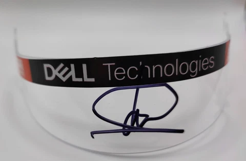 F1, FORMULA 1 MCLAREN LANDO NORRIS SIGNED 1/2 BELL MINIHELMET VISOR 1 Cover